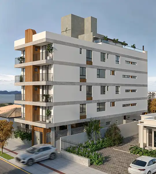 Fachada lateral do Residencial INSPIRE